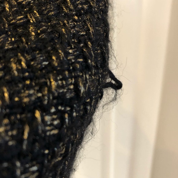 Michael Kors Black and Gold Tweed Shift Dress - Picture 3 of 8